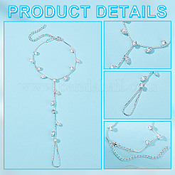 2Pcs Alloy Curb Chains Anklets&nbsp;AJEW-GA0007-85S