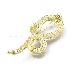 Snake Aolly Rhinestone Brooches&nbsp;JEWB-V008-01LG-04