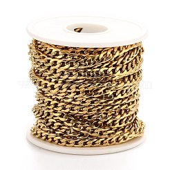 PVD Vacuum Plating 304 Stainless Steel Cuban Link Chains&nbsp;CHS-K016-02A-G
