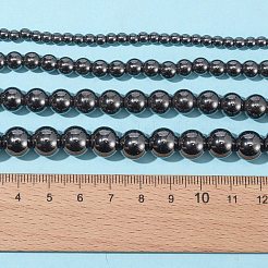 4 Strands 4 Style Non-Magnetic Synthetic Hematite Beads Strands&nbsp;G-FS0002-29