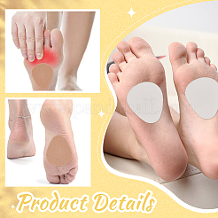 48Pcs 2 Colors Teardrop Self-adhesive Felt Shoe Sole Grips&nbsp;DIY-WR0005-17