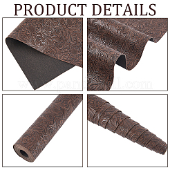 Flower Pattern PVC Leather Fabric&nbsp;DIY-WH20076-42A