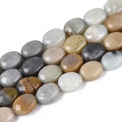 Natural Flower Amazonite Beads Strands&nbsp;G-T142-29