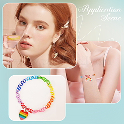 360Pcs 12 Colors Baking Paint Iron Open Jump Rings&nbsp;IFIN-SC0001-89