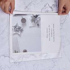 Rectangle Acrylic Wall-mounted Sign Holder&nbsp;AJEW-WH0077-050