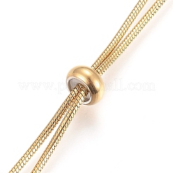 Adjustable 304 Stainless Steel Lariat Necklaces&nbsp;NJEW-Z005-12G