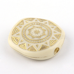 Rectangle Plating Acrylic Beads&nbsp;PACR-Q102-24A