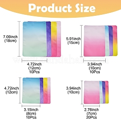 50Pcs 4 Style Two Tone Rectangle Plastic Zip Top Gift Bags&nbsp;OPP-FS0001-19A-3
