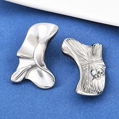 304 Stainless Steel Nuggets Stud Earrings&nbsp;LS-EJEW-K268-77P