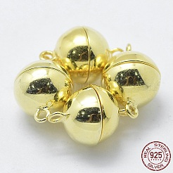 925 Sterling Silver Magnetic Clasps&nbsp;STER-F037-098G-8mm