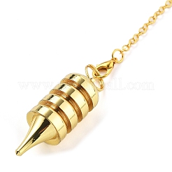 Brass Dowsing Pendulum Big Pointed Cone Pendants&nbsp;KK-H491-02G