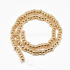 Electroplate Non-magnetic Synthetic Hematite Beads Strands&nbsp;X-G-Q465-38KC