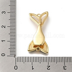 Brass with Shell Fold Over Clasps&nbsp;KK-H480-48G-02