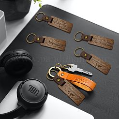 Walnut Wood Keychain&nbsp;KEYC-WH0044-004