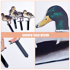 Double-sided Pattern Acrylic Garden Stake&nbsp;AJEW-WH0348-02D