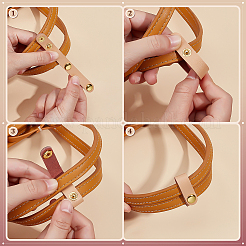 4Pcs 2 Colors Leather Purse Shortener Adjustable Buckles&nbsp;FIND-PH0027-98B