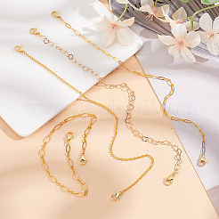 4Pcs 4 Styles Brass Link Baseball Cap Chain&nbsp;AJEW-GO00043