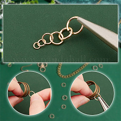 300Pcs 6 Sizes Brass Open Jump Rings&nbsp;KK-PH0009-24