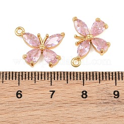 Brass Pave Cubic Zirconia Pendants&nbsp;CU-CBA7392-11G-02