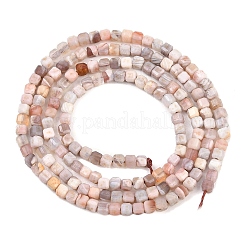 Natural Pink Botswana Agate Beads Strands&nbsp;G-G345-A02-2.5mm