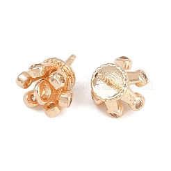 Brass Micro Pave Cubic Zirconia Peg Bails&nbsp;KK-Z122-04G