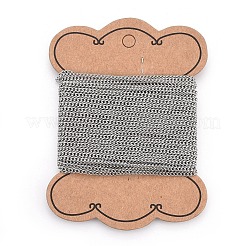 Tarnish Resistant 201 Stainless Steel Curb Chains&nbsp;CHS-L017-22G