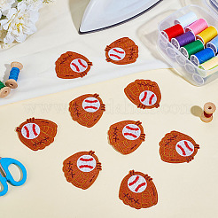 20Pcs Polyester Iron on/Sew On Patches&nbsp;PATC-ME0001-04