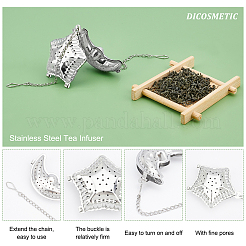 4Pcs 2 Style 304 Stainless Steel Tea Infuser&nbsp;AJEW-DC0001-01