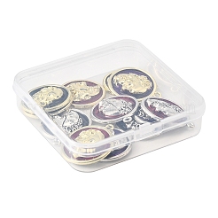12Pcs 6 Colors Alloy Enamel Pendants&nbsp;FIND-FS0003-81