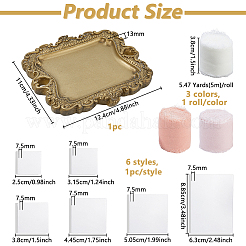 6Pcs 6 Sizes Transparent Acrylic Display Pedestals&nbsp;ODIS-DC0001-18