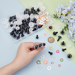 1 Set Resin Colorful Sequin Doll Eye Set&nbsp;CRES-PH0001-28