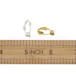 Brass Clip-on Earring Converters Findings&nbsp;KK-TA0007-21