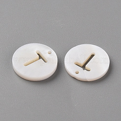 Natural Freshwater Shell Pendants&nbsp;LS-SHEL-Q311-008T