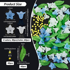 DIY Flower & Leaf Jewelry Making Findings Kits&nbsp;DIY-FH0007-94
