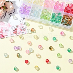 200Pcs 10 Colors Frosted Baking Paint Glass Beads&nbsp;DGLA-YW0001-43