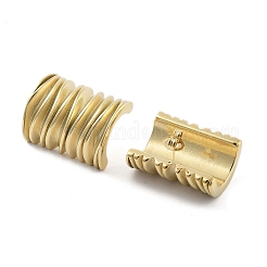 Ion Plating(IP) Twist Column 304 Stainless Steel Stud Earrings&nbsp;EJEW-P258-24G