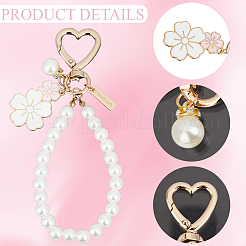 2Pcs Alloy Enamel Pendant Keychains&nbsp;KEYC-CN0001-15