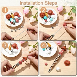 Cowboy Theme DIY Beadable Pen & Keychain Jewelry Making Kits&nbsp;DIY-YW0009-05