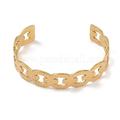 Hollow Wide Version Open Cuff Bangles&nbsp;BJEW-U006-03G-03