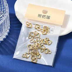 SHEGRACE Brass Heart Charms&nbsp;XGR0161G-100G