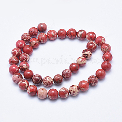 Natural Imperial Jasper Beads Strands&nbsp;G-A175B-10mm-04