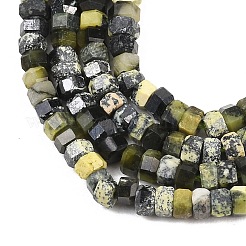 Natural Yellow Turquoise(Jasper) Beads Strands&nbsp;G-G345-C10-2x4mm