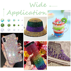 Resin Rhinestone and ABS Cabochons Sets&nbsp;RESI-WH0029-51C