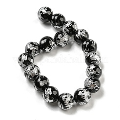 Natural Black Onyx Beads Strands&nbsp;G-C077-12mm-3B