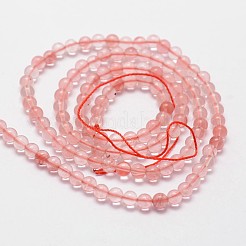 Cherry Quartz Beads Strands&nbsp;G-N0185-03-3mm