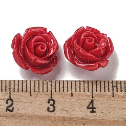 Synthetic Coral Dyed Carved Beads&nbsp;SHEL-I001-05D-11