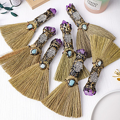 Natural Amethyst Magic Broom&nbsp;PW-WG66193-01