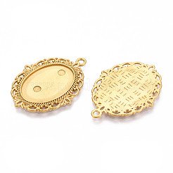 Non-Tarnish 304 Stainless Steel Pendant Cabochon Settings&nbsp;STAS-N114-02G