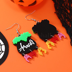 Halloween Pot Acrylic Dangle Earrings&nbsp;FS-WG39DC9-01