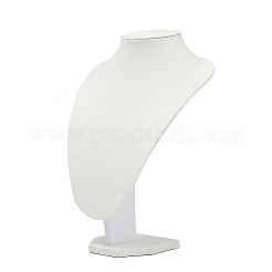MDF Covered with PU Leather Bust Shaped Necklace Display Stands&nbsp;ODIS-S015-02B